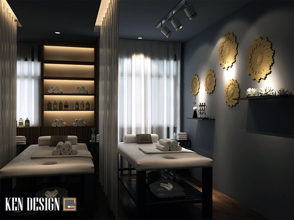 Mẫu thiết kế cửa hàng Khải Spa