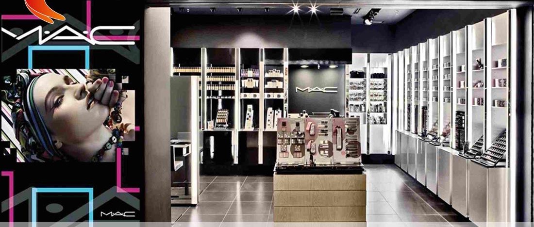 Mẫu thiết kế shop mỹ phẩm cao cấp MAC
