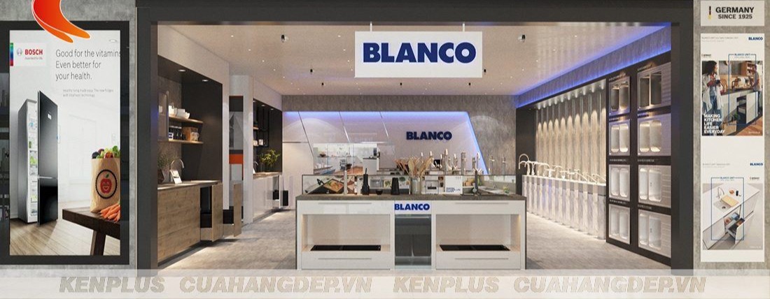 Mẫu thiết kế showroom thiết bị nhà bếp Blanco