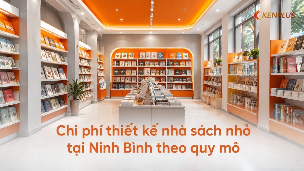 Chi phí thiết kế nhà sách nhỏ tại Ninh Bình theo quy mô