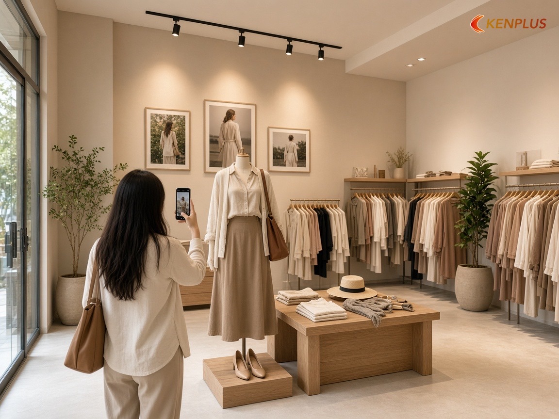 Sai lầm 6: Không có góc nào giữ chân khách — 7 sai lầm khi thiết kế shop thời trang nữ Sai lầm 6: Không có góc nào giữ chân khách — 7 sai lầm khi thiết kế shop thời trang nữ