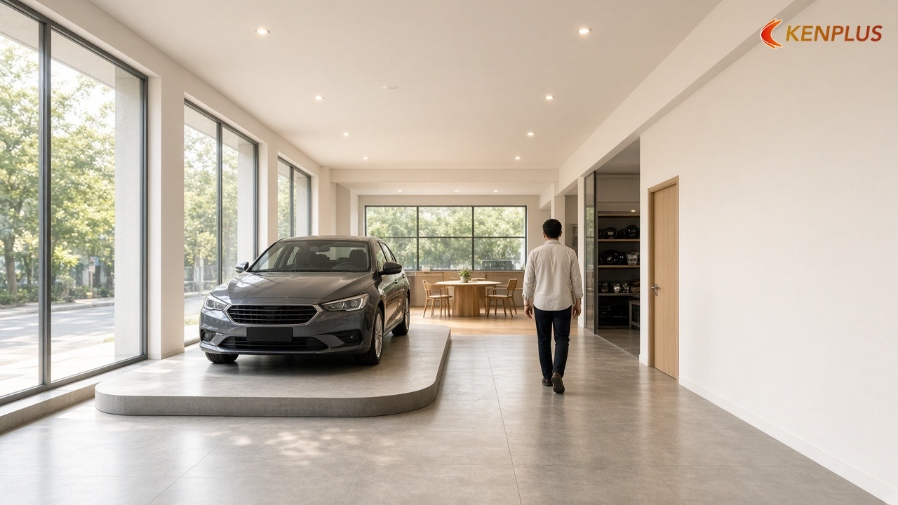 Sai lầm thứ sáu: xếp các khu ngược đường đi của khách — 7 sai lầm khi thiết kế showroom ô tô Sai lầm thứ sáu: xếp các khu ngược đường đi của khách — 7 sai lầm khi thiết kế showroom ô tô
