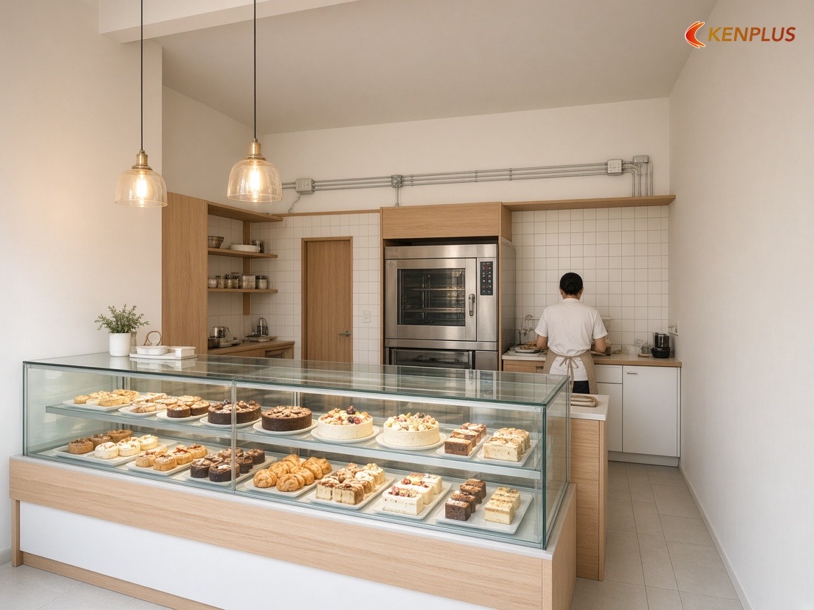Tham khảo chi phí từ công trình đã làm — Cách bố trí tiệm bánh ngọt 30m² hợp lý