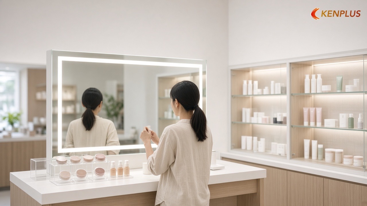 Vì sao thi công shop mỹ phẩm Hàn Quốc khó hơn shop tổng hợp — Cách chọn nhà thầu thi công shop mỹ phẩm Hàn Quốc