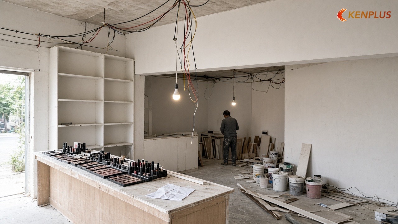 Dấu hiệu nên dừng lại với một nhà thầu — Cách chọn nhà thầu thi công shop mỹ phẩm Hàn Quốc