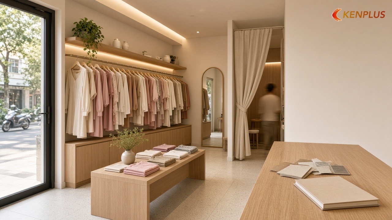 Tham khảo chi phí từ công trình đã làm — Cách chọn nhà thầu thi công shop thời trang nữ Tham khảo chi phí từ công trình đã làm — Cách chọn nhà thầu thi công shop thời trang nữ