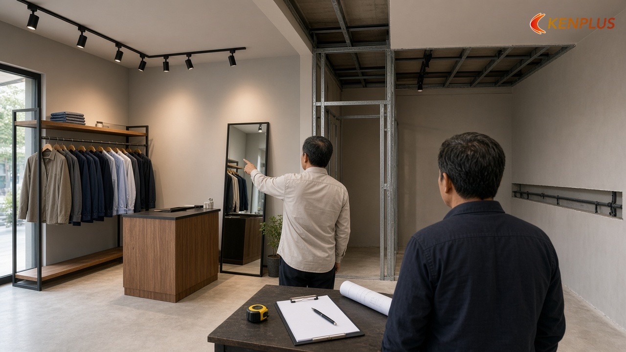 Bước 5 — Chia đợt thanh toán theo việc đã xong — Checklist chọn đơn vị thi công shop thời trang nam Bước 5 — Chia đợt thanh toán theo việc đã xong — Checklist chọn đơn vị thi công shop thời trang nam