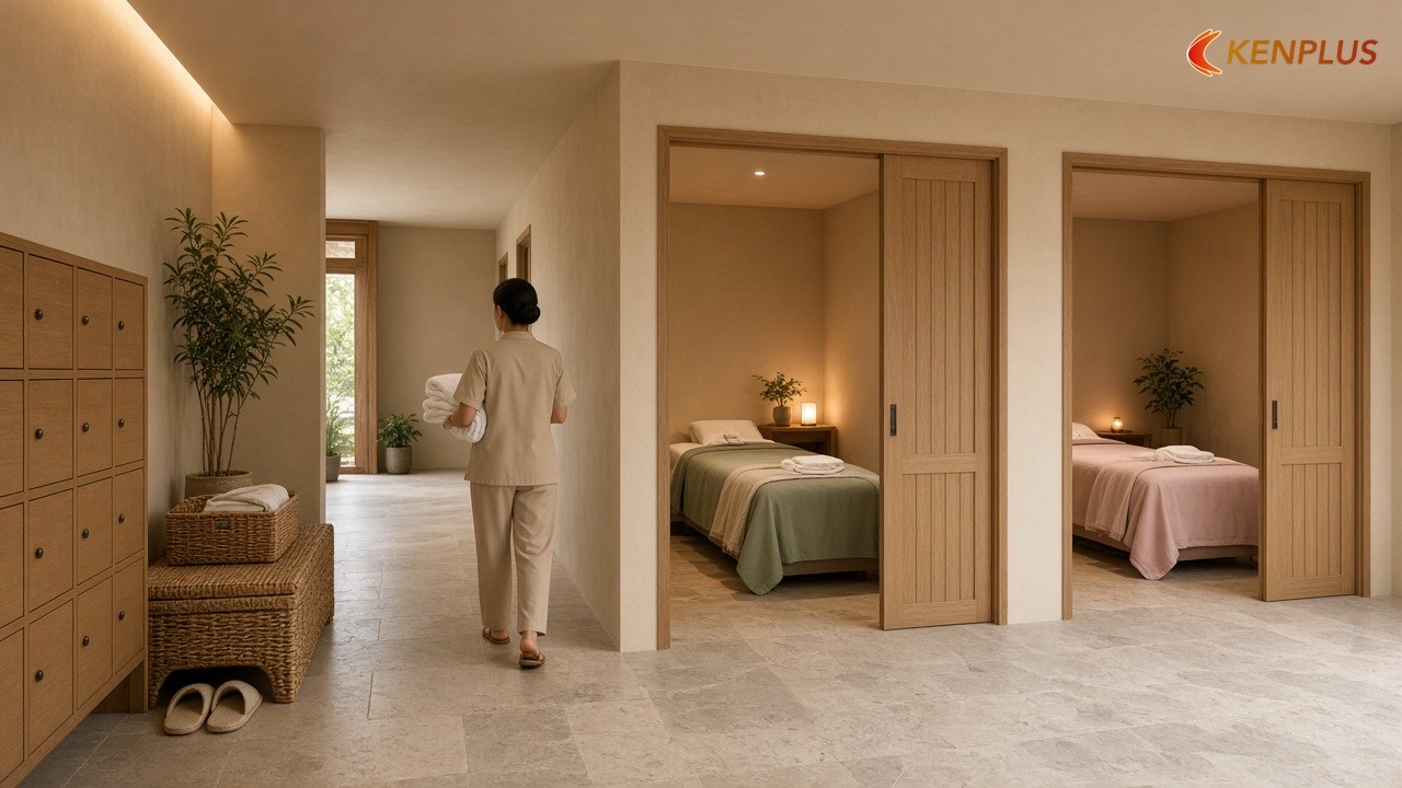 Spa có massage hoặc phun xăm: nhà thầu cần biết trước khi vẽ — Checklist chọn đơn vị thi công spa chăm sóc da