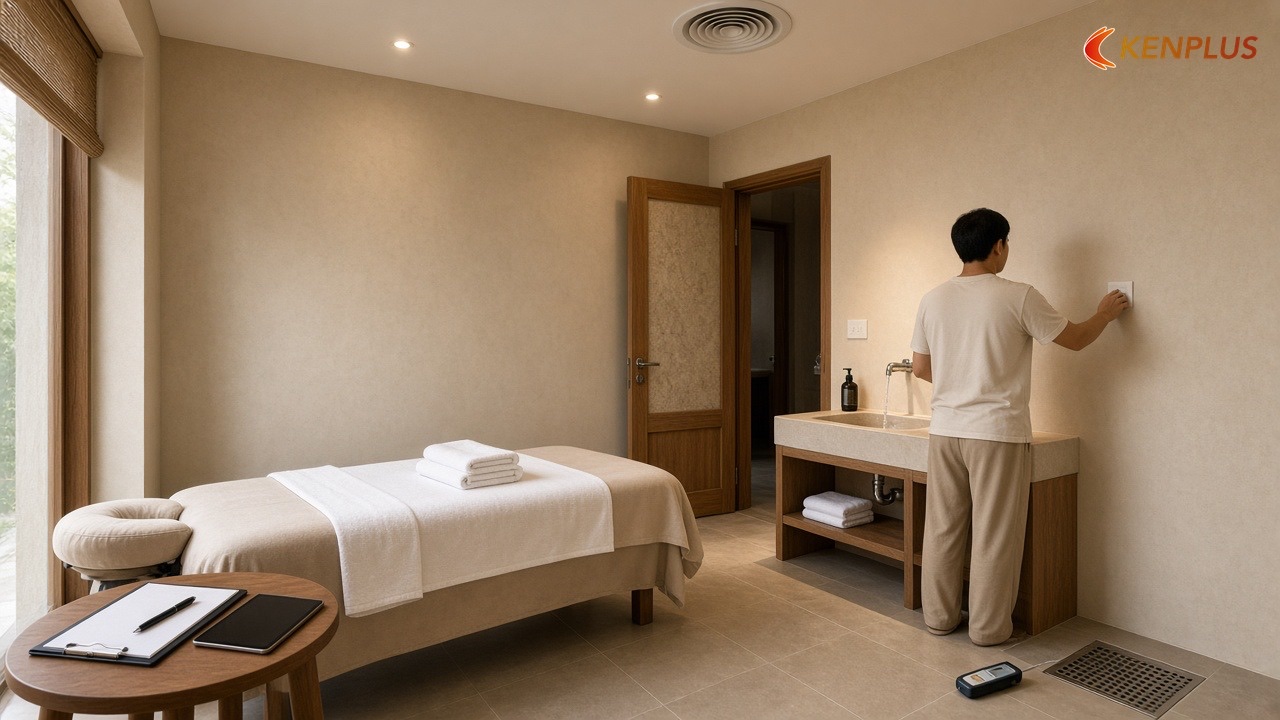 Báo giá, thanh toán và nghiệm thu gắn với việc chạy thử — Checklist chọn đơn vị thi công spa chăm sóc da