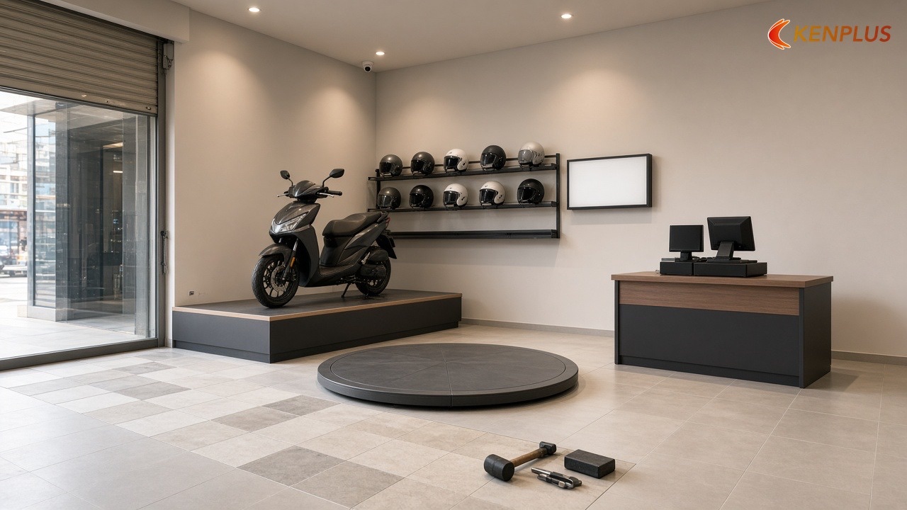 Những khoản hay nằm ngoài báo giá nội thất — Chi phí thi công showroom xe máy 80m² Những khoản hay nằm ngoài báo giá nội thất — Chi phí thi công showroom xe máy 80m²