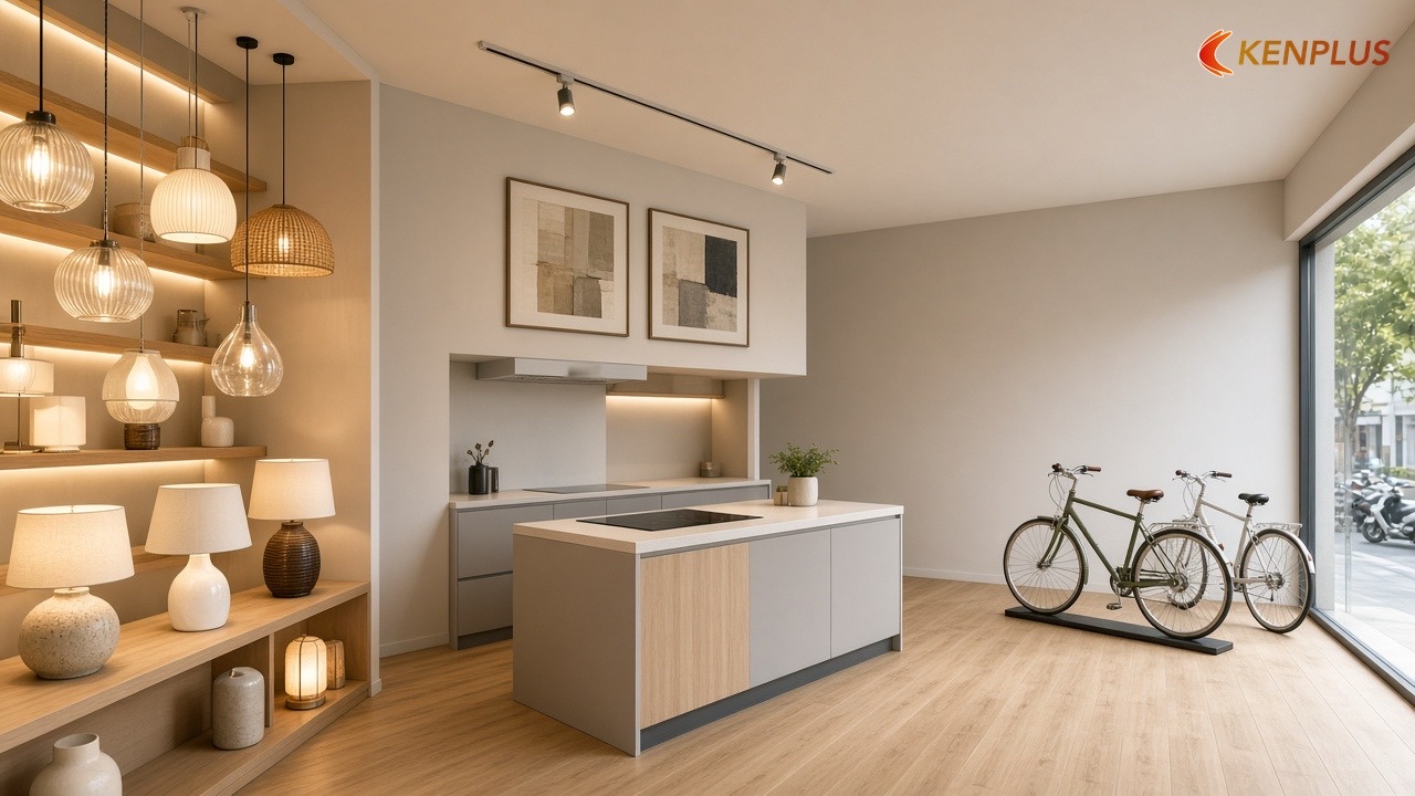 Tham khảo chi phí từ công trình đã làm — Chi phí thi công showroom xe máy 80m² Tham khảo chi phí từ công trình đã làm — Chi phí thi công showroom xe máy 80m²