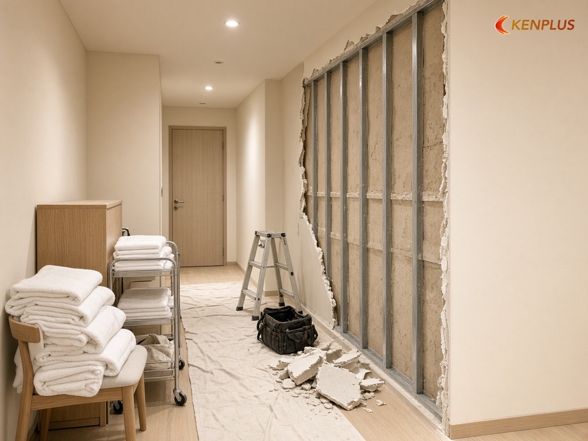 Sai lầm làm đội chi phí sau khai trương — Chi phí thi công spa chăm sóc da 50m² Sai lầm làm đội chi phí sau khai trương — Chi phí thi công spa chăm sóc da 50m²