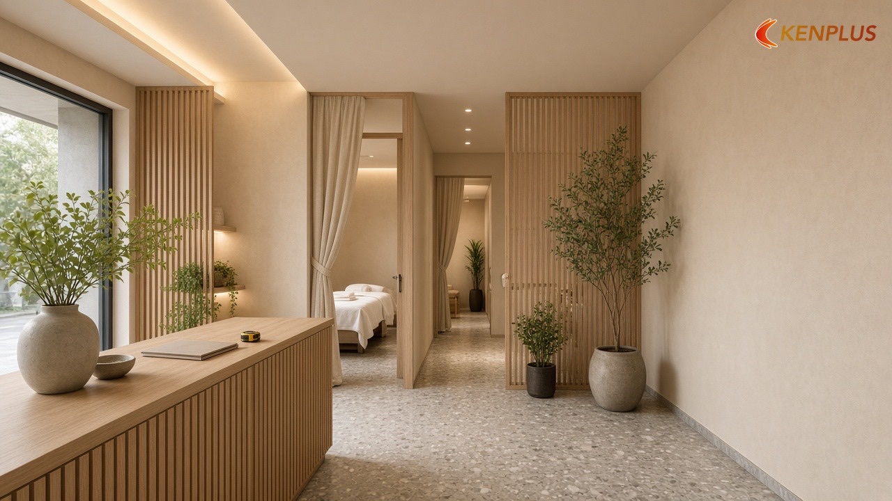 Tham khảo chi phí từ công trình đã làm — Chi phí thi công spa chăm sóc da 50m² Tham khảo chi phí từ công trình đã làm — Chi phí thi công spa chăm sóc da 50m²