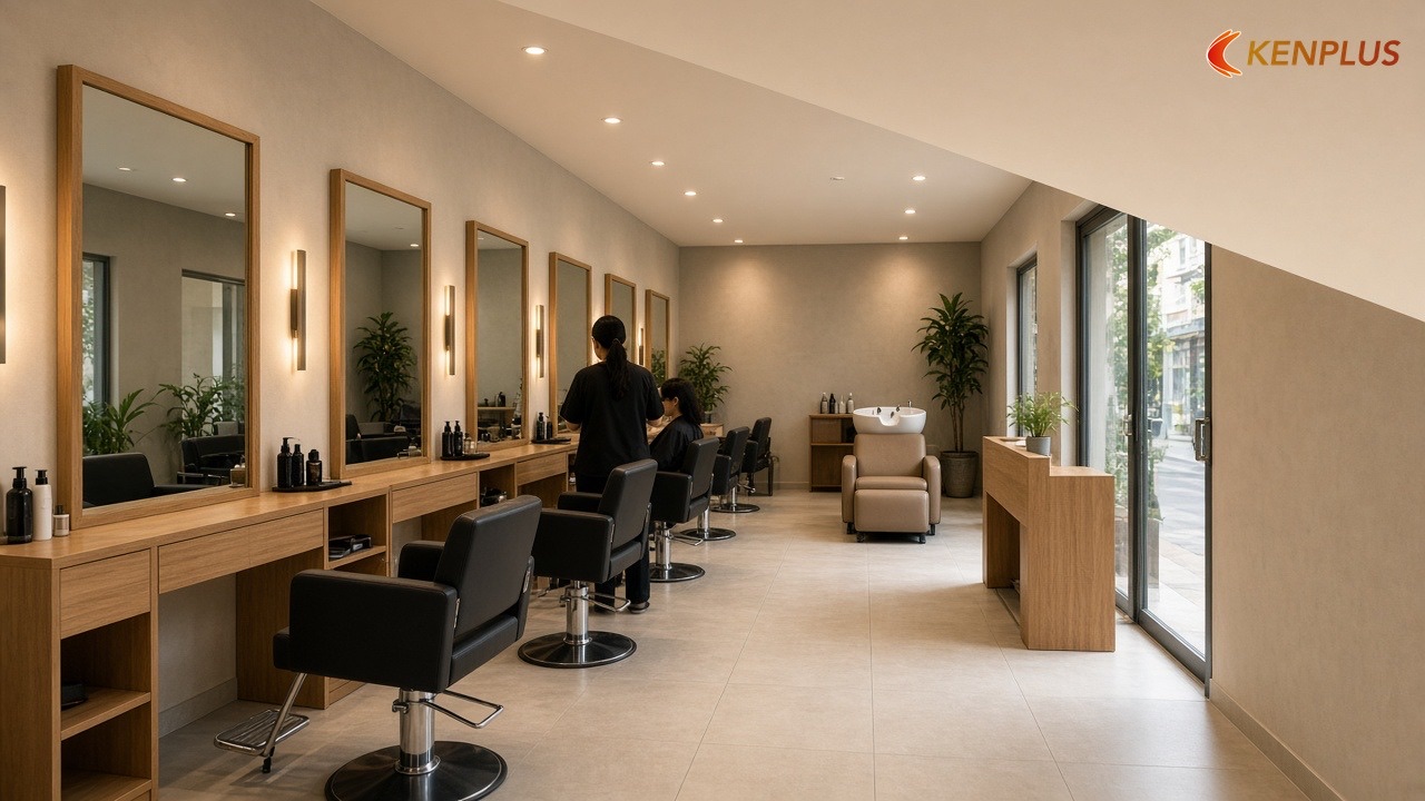 Vì sao salon 20 m² lệch xa những salon bạn hay xem — Chi phí thiết kế salon tóc nữ 20m² bao nhiêu Vì sao salon 20 m² lệch xa những salon bạn hay xem — Chi phí thiết kế salon tóc nữ 20m² bao nhiêu