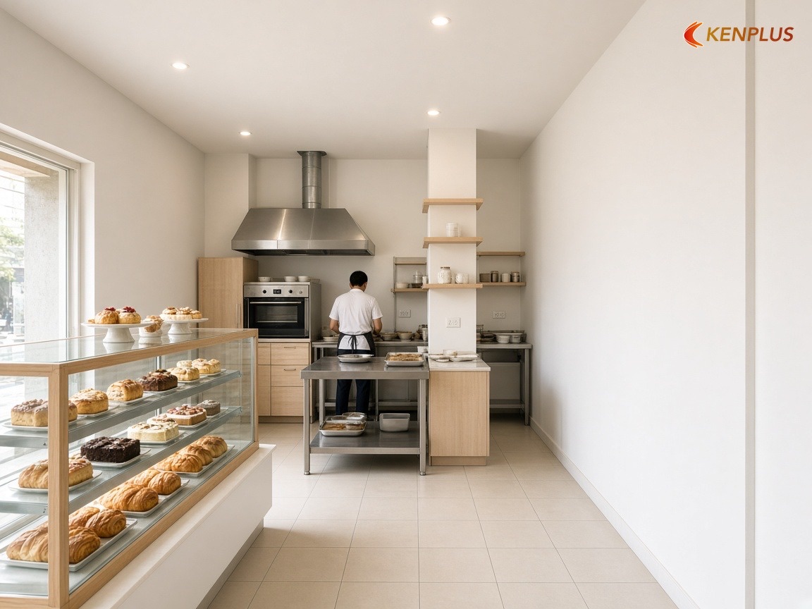 Phí thiết kế tiệm bánh 20 m²: tính thế nào và bạn nhận được gì — Chi phí thiết kế tiệm bánh ngọt 20m² bao nhiêu