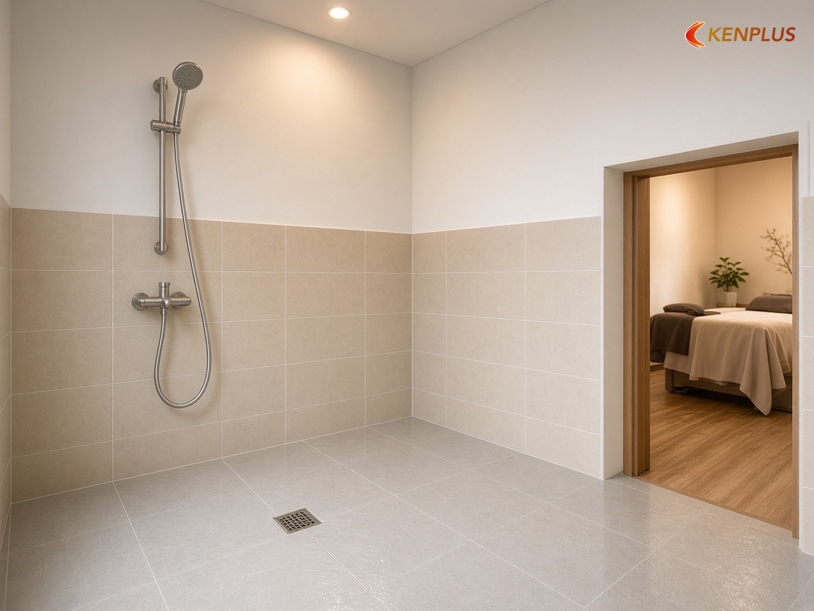Hoàn thiện chống ẩm cho sàn, tường và trần — Chọn vật liệu thi công spa chăm sóc da