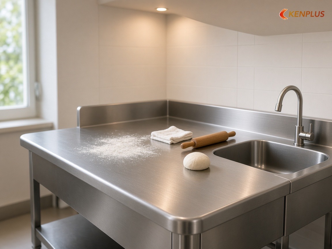 Dùng inox nào cho từng hạng mục trong tiệm bánh — Inox 304 hay inox 201 cho tiệm bánh ngọt