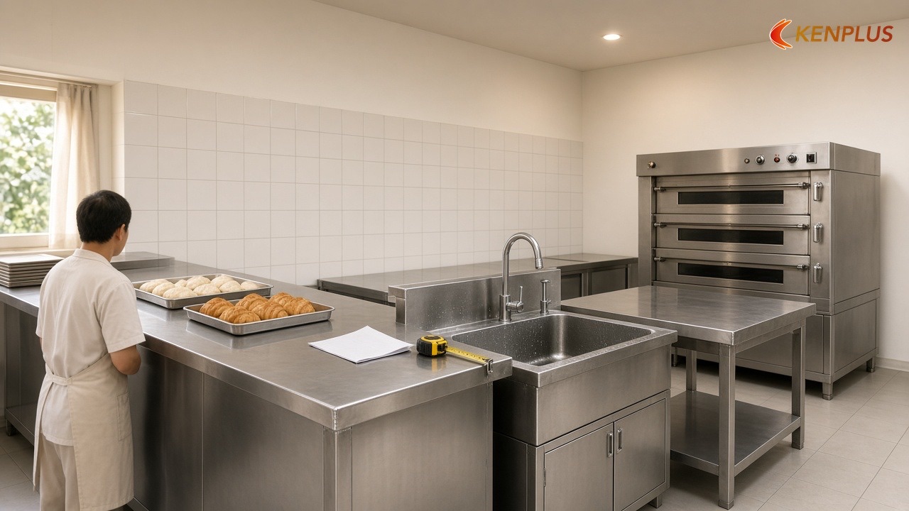 Ghi gì vào báo giá để không bị tráo inox — Inox 304 hay inox 201 cho tiệm bánh ngọt