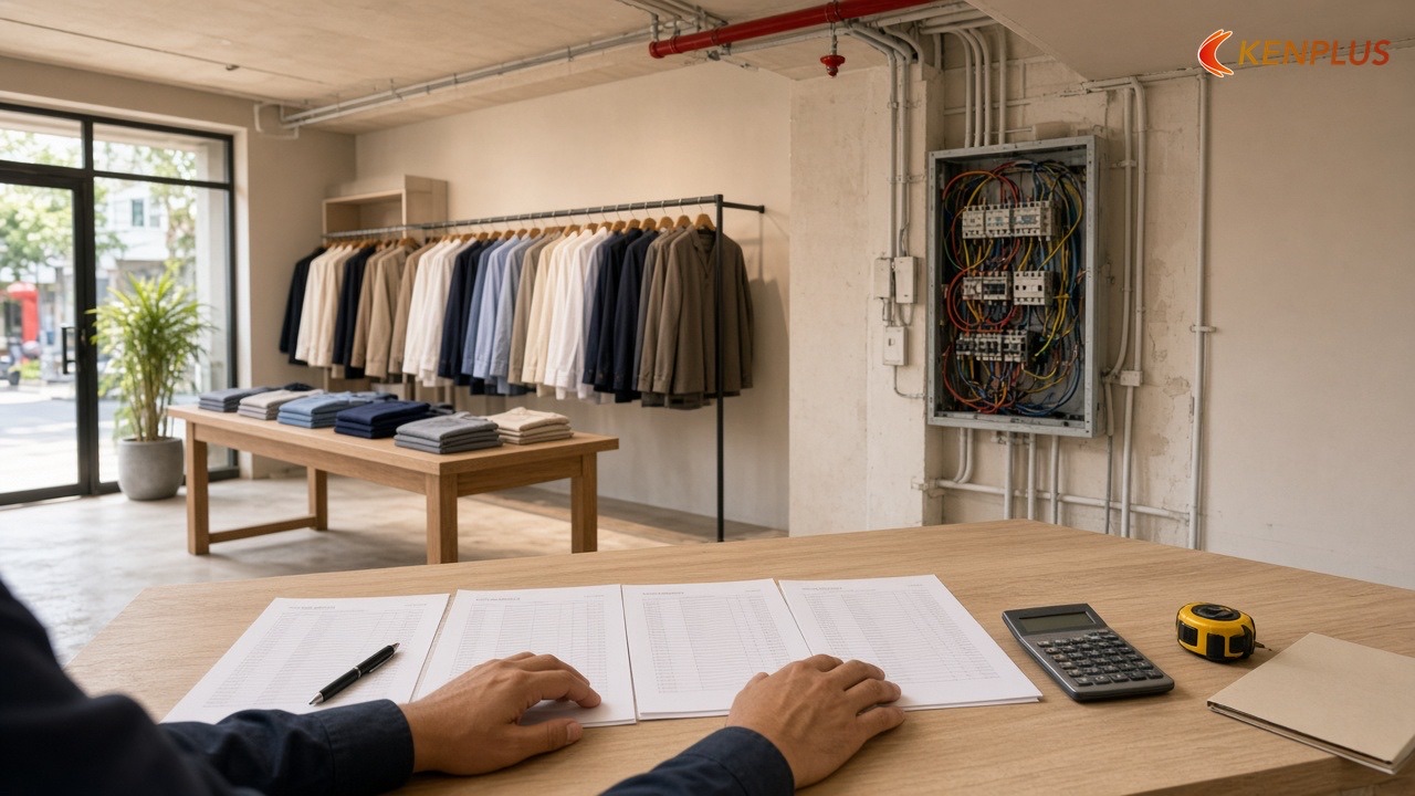 Dự phòng ngân sách và cách đọc báo giá — Kinh nghiệm thi công shop thời trang nam ít phát sinh Dự phòng ngân sách và cách đọc báo giá — Kinh nghiệm thi công shop thời trang nam ít phát sinh