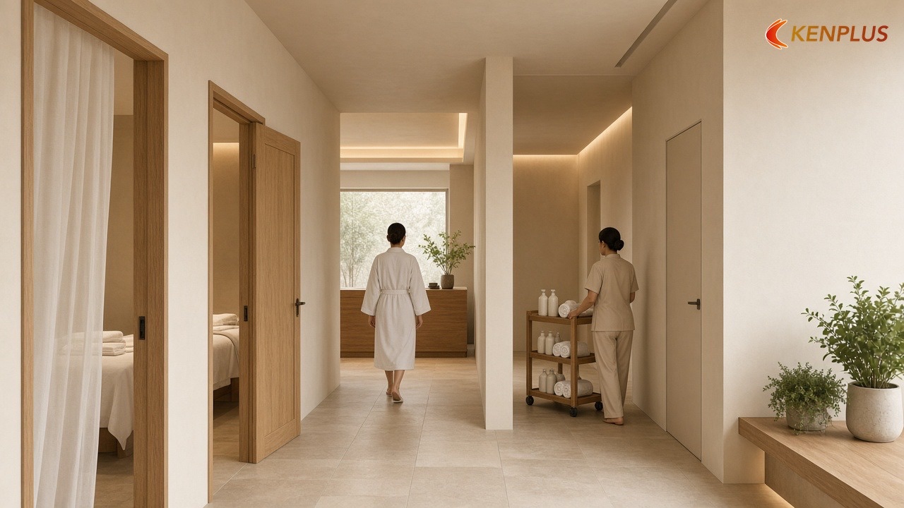 Tự kiểm tra bản vẽ trước khi duyệt — Mặt bằng spa chăm sóc da 100m² bố trí thế nào