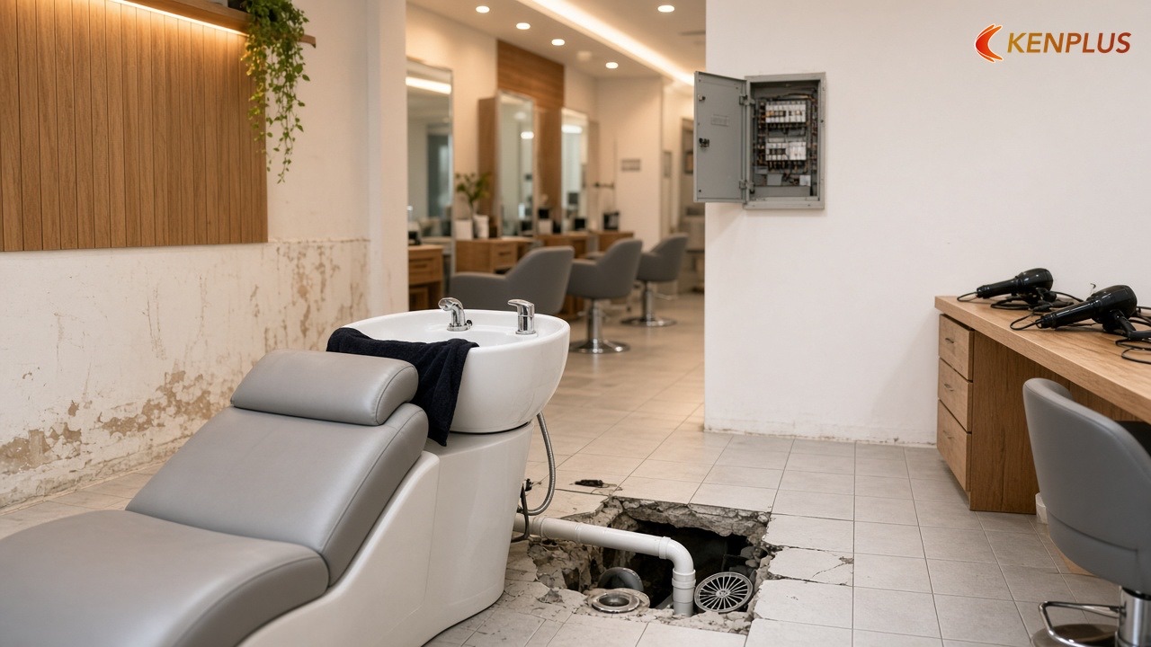 Những lỗi khiến salon phải đục sửa sau khai trương — Mẫu thiết kế salon tóc nữ đẹp, dễ thi công