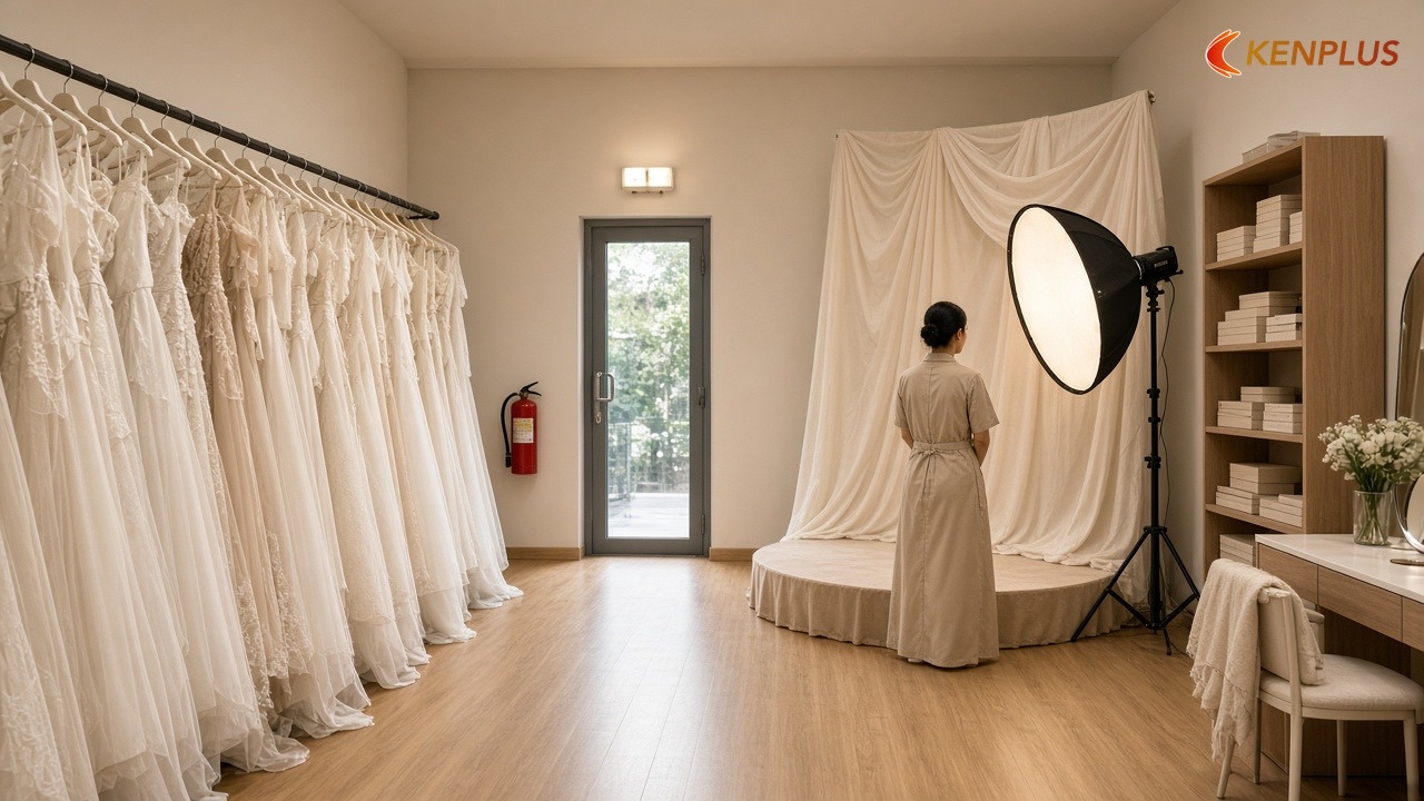 PCCC — phòng cháy chữa cháy cho studio áo cưới — Mở studio áo cưới cần giấy phép gì