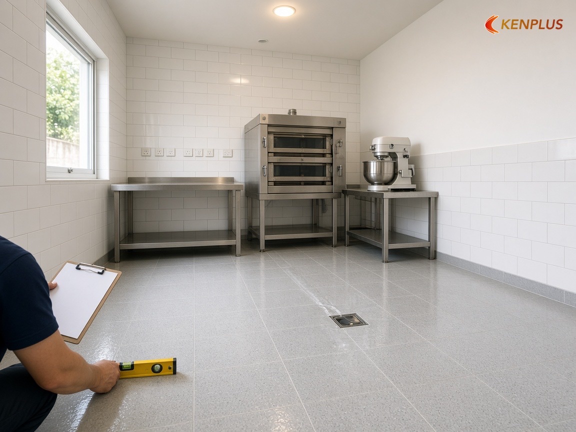 Nghiệm thu và bàn giao: bảng tự kiểm tra khu bếp — Quy trình thi công tiệm bánh ngọt từ A đến Z Nghiệm thu và bàn giao: bảng tự kiểm tra khu bếp — Quy trình thi công tiệm bánh ngọt từ A đến Z