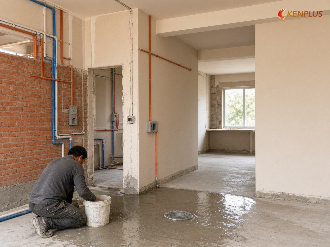 Giai đoạn 2: Làm thô và đi điện nước — Thi công spa chăm sóc da mất bao lâu
