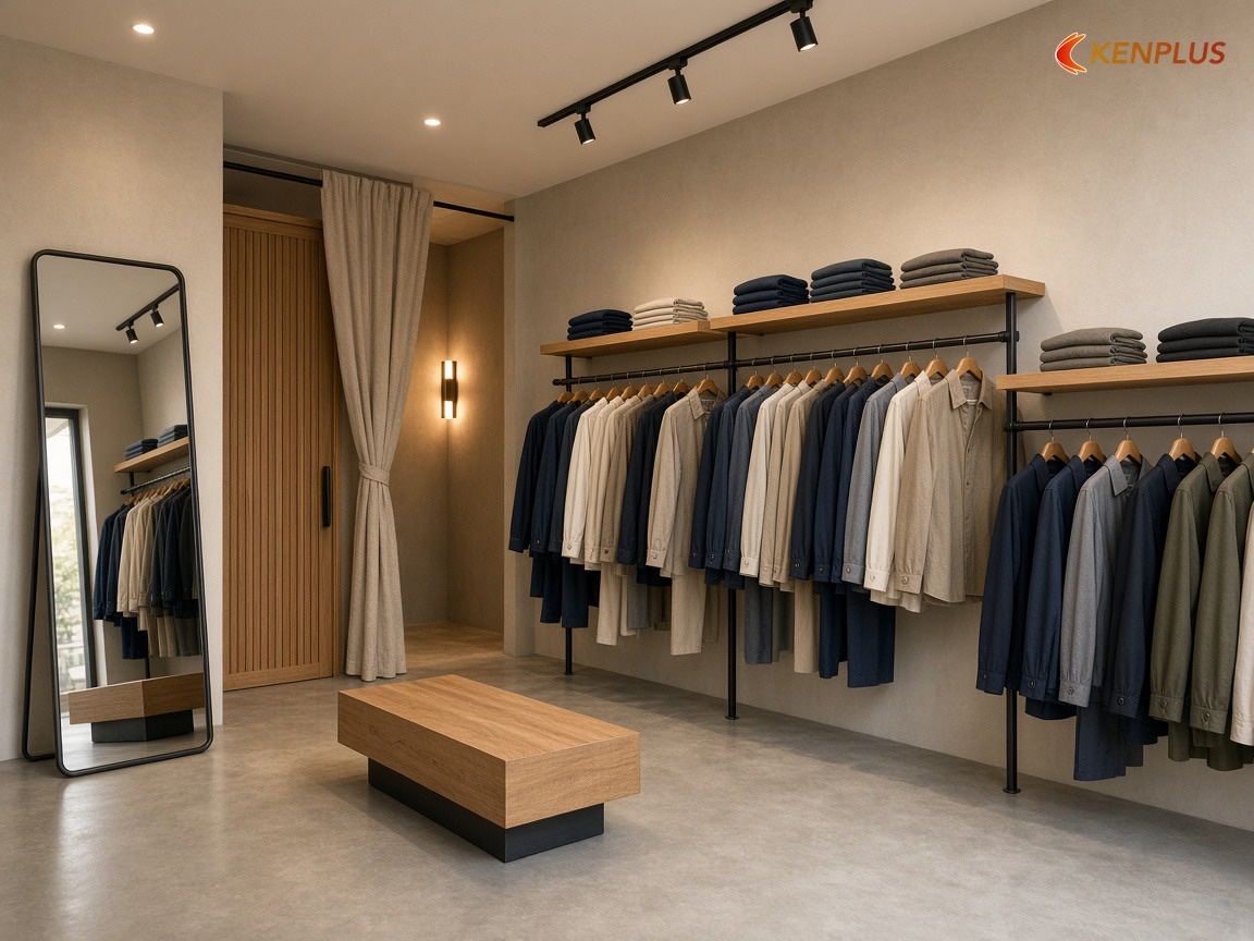 Tham khảo chi phí từ công trình đã làm — Thiết kế gương toàn thân cho shop thời trang nam