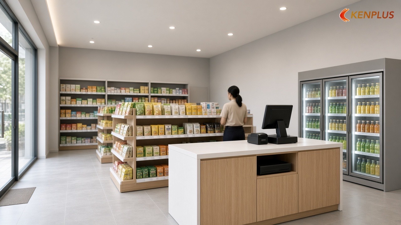 Tham khảo chi phí từ công trình đã làm — Thiết kế quầy POS cho siêu thị mini Tham khảo chi phí từ công trình đã làm — Thiết kế quầy POS cho siêu thị mini