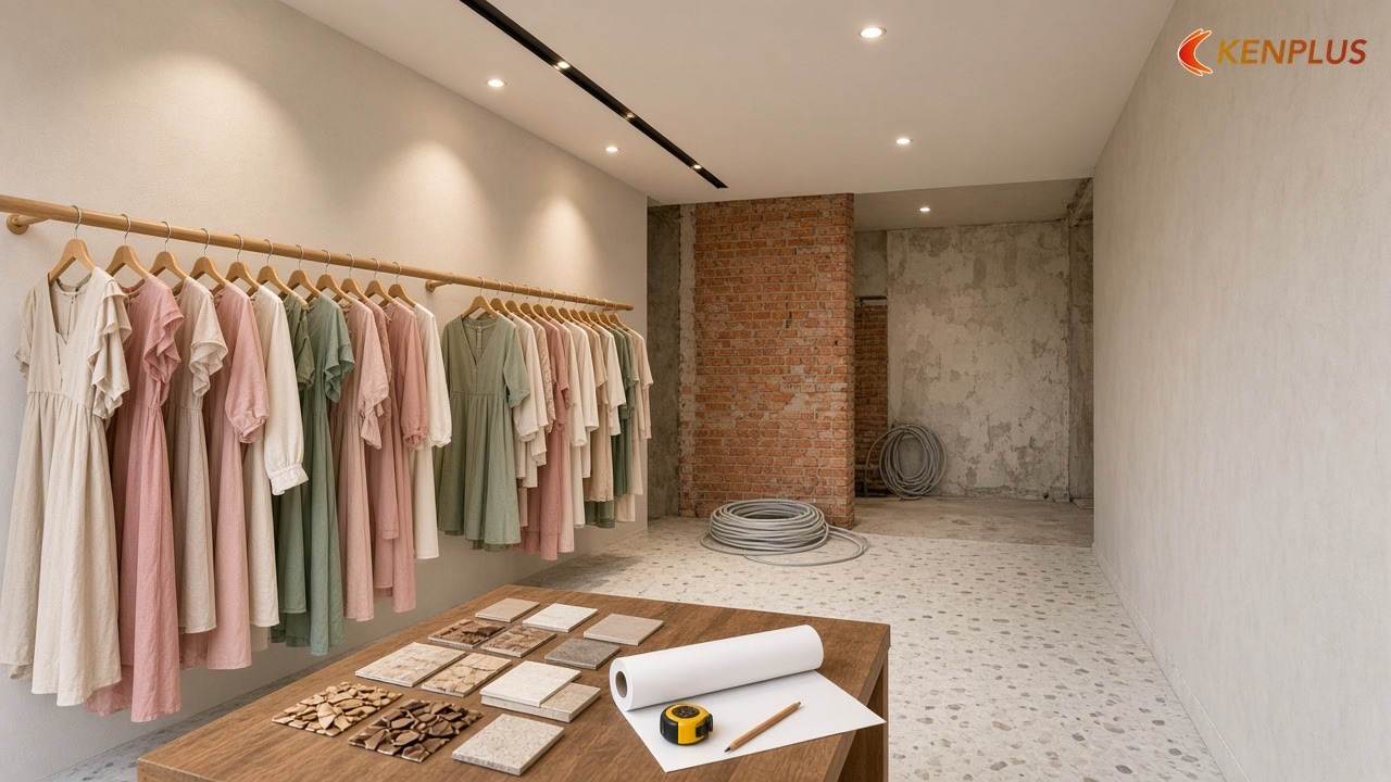 Tham khảo chi phí từ công trình đã làm — Thiết kế shop thời trang nữ tại Hà Nội