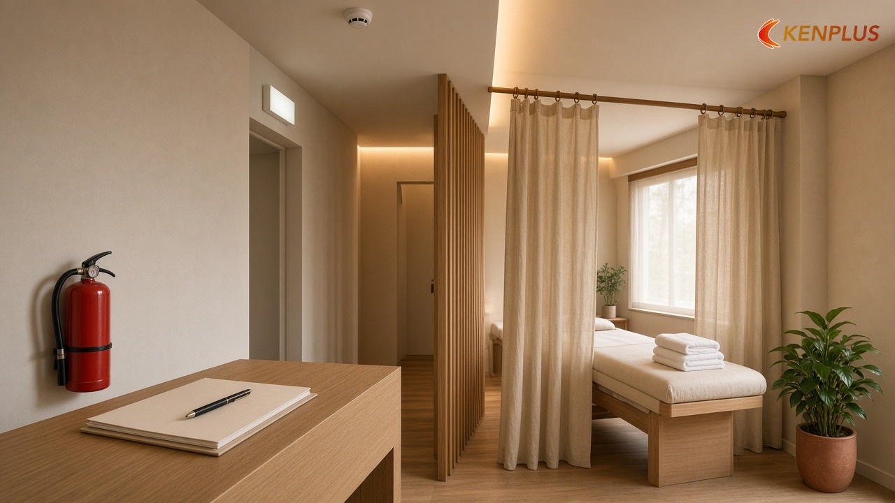 Giấy tờ và phòng cháy cần biết trước khi thiết kế — Thiết kế spa mini tại Hà Nội