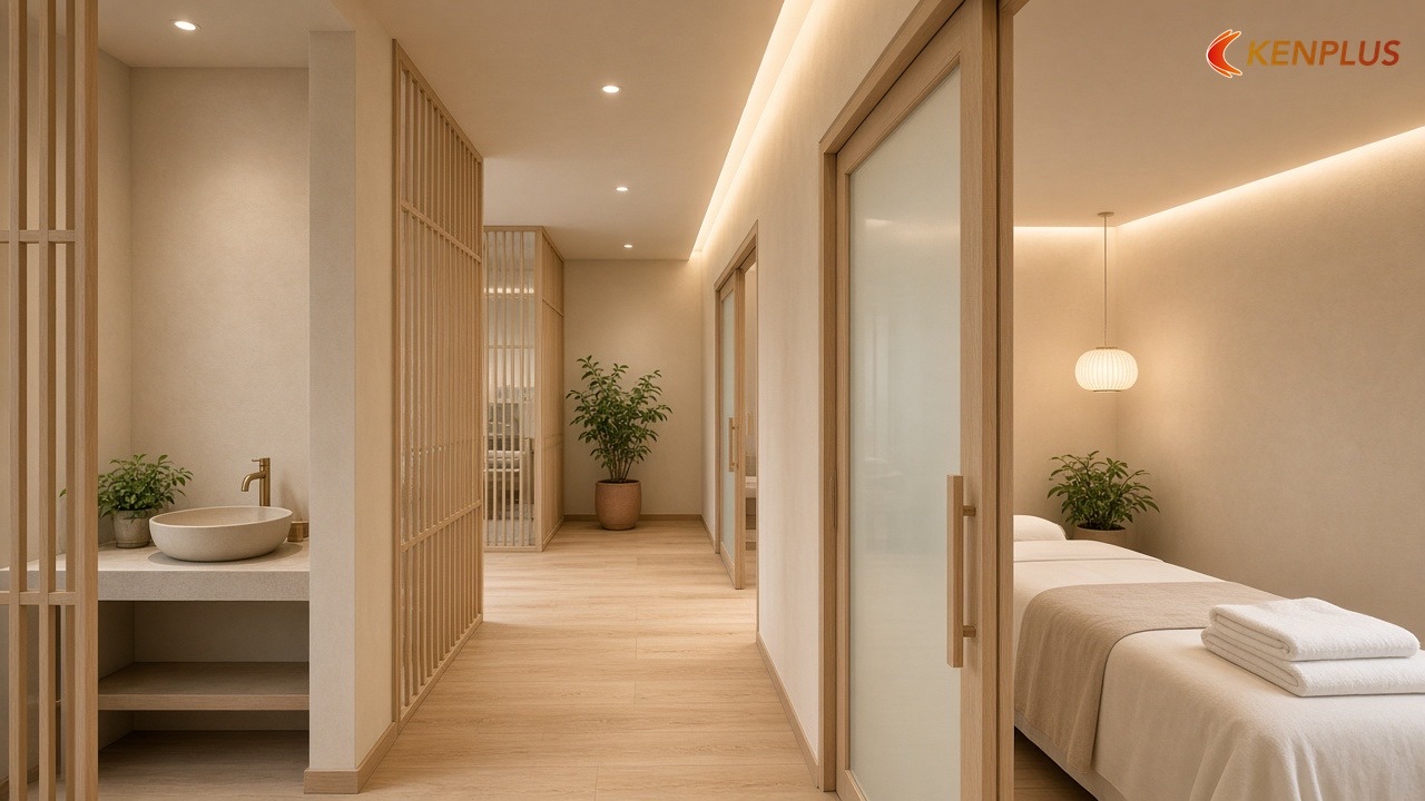 Tham khảo chi phí từ công trình đã làm — Thiết kế spa mini tại Hà Nội