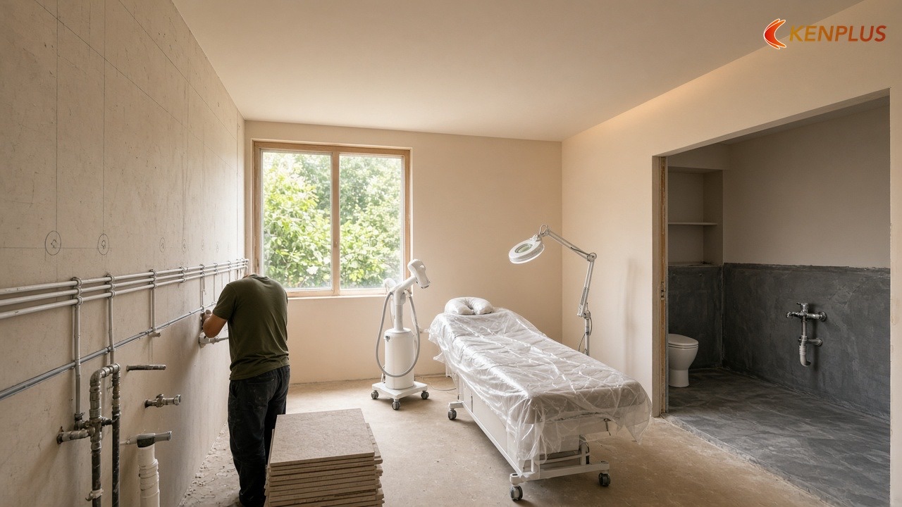 Các bước làm để ít phát sinh — Ý tưởng thiết kế spa chăm sóc da 80m² Các bước làm để ít phát sinh — Ý tưởng thiết kế spa chăm sóc da 80m²