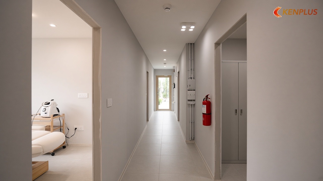 Tính phòng cháy ngay từ lúc vẽ mặt bằng — Yêu cầu PCCC khi mở spa chăm sóc da: đọc lại theo Luật 55/2024 và NĐ 347/2026 Tính phòng cháy ngay từ lúc vẽ mặt bằng — Yêu cầu PCCC khi mở spa chăm sóc da: đọc lại theo Luật 55/2024 và NĐ 347/2026