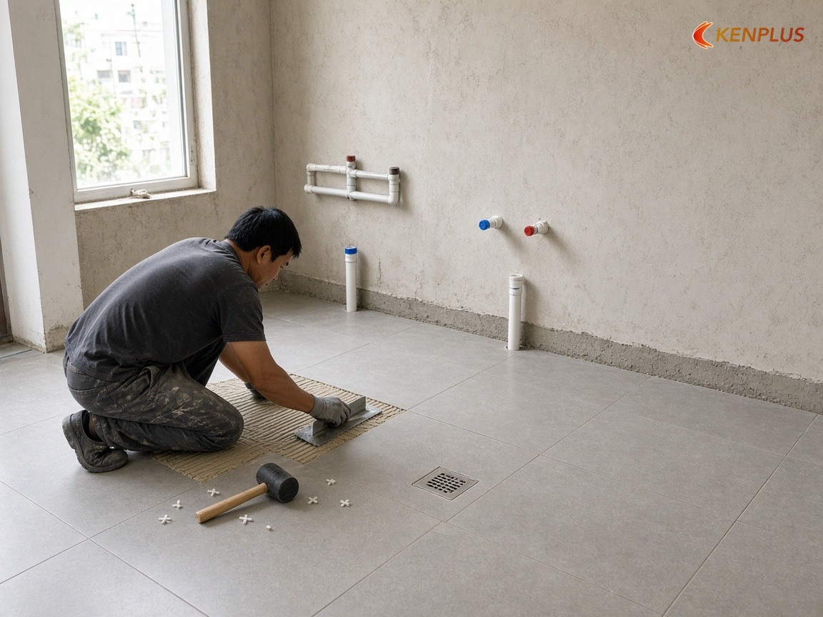 Ốp sàn chống trơn khu gội