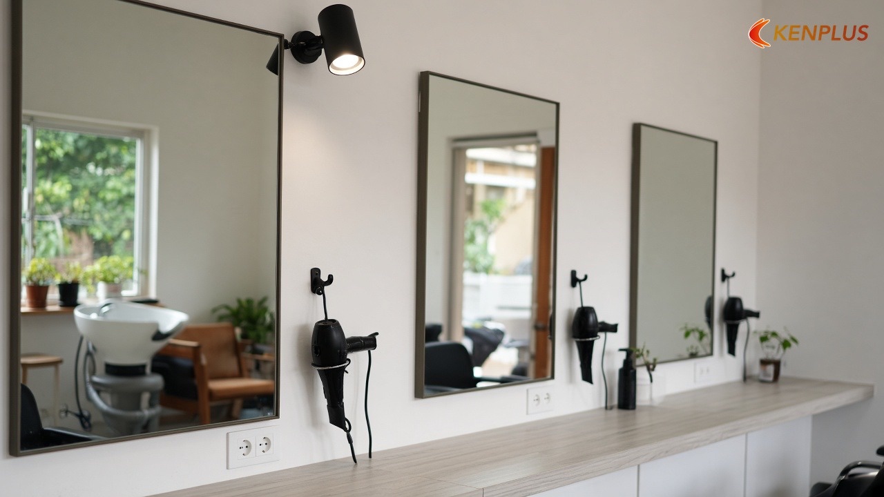 Đọc bản vẽ tiệm cắt tóc cho người mới: một mặt bằng, nhiều tờ