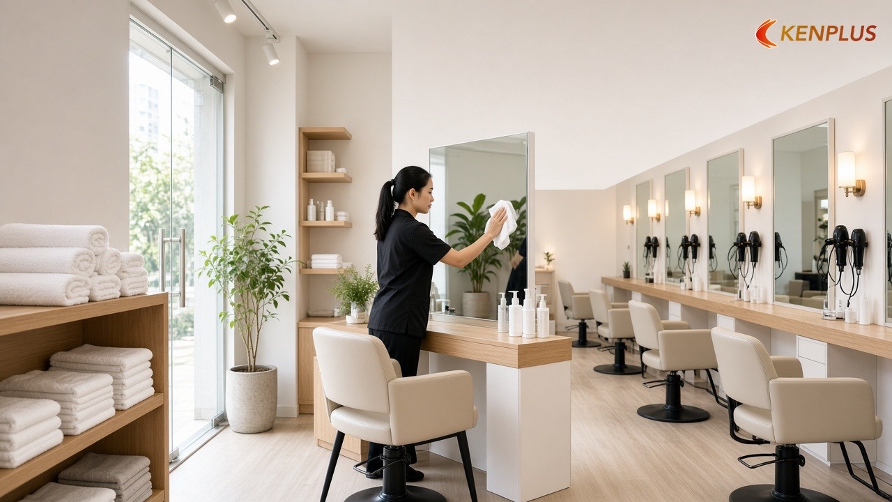 Khai trương và vận hành tiệm tóc: chạy thử, bảo trì
