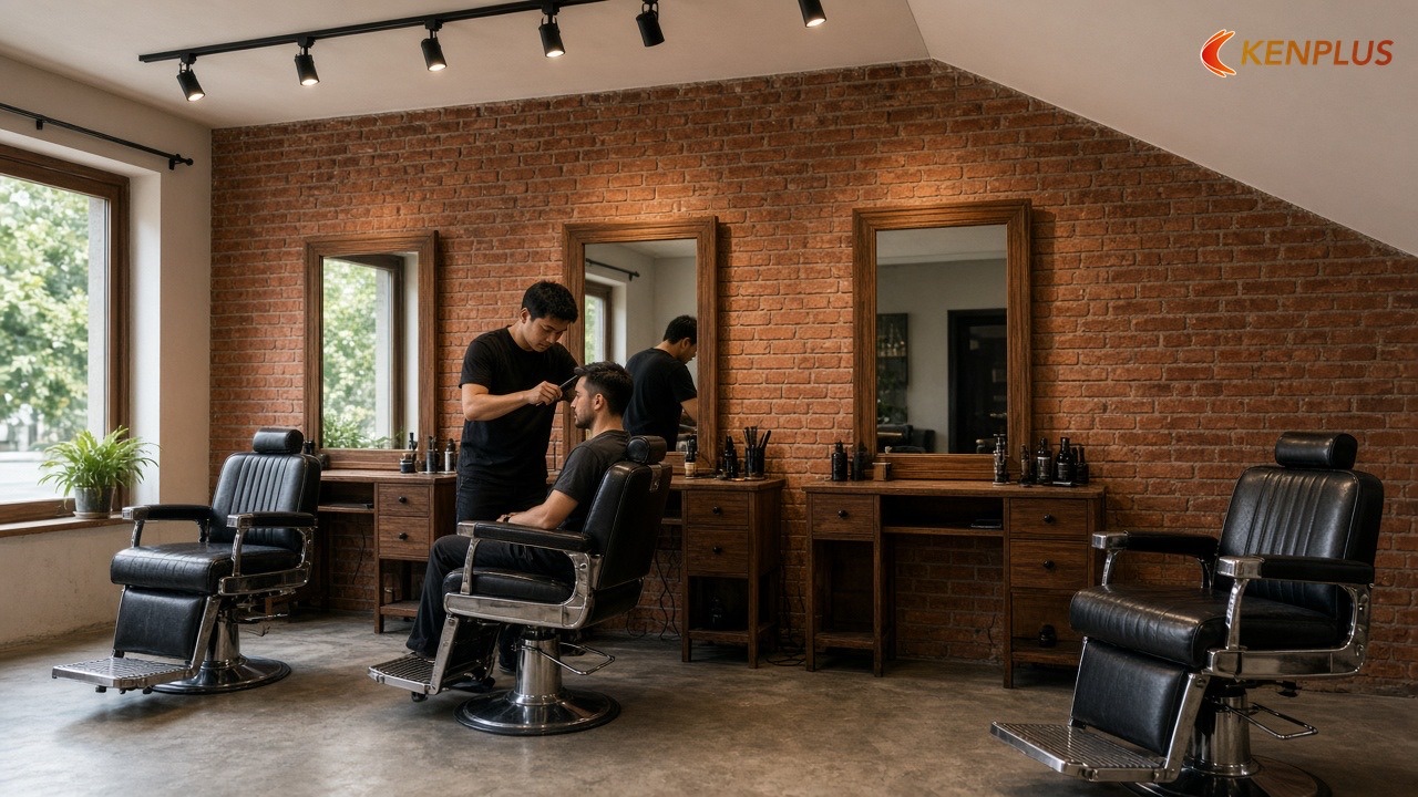 Tiệm cắt tóc nam nhỏ