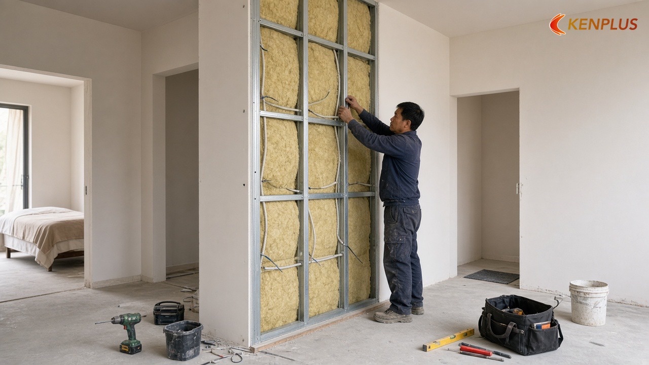 Vách cách âm giữa các phòng trị liệu
