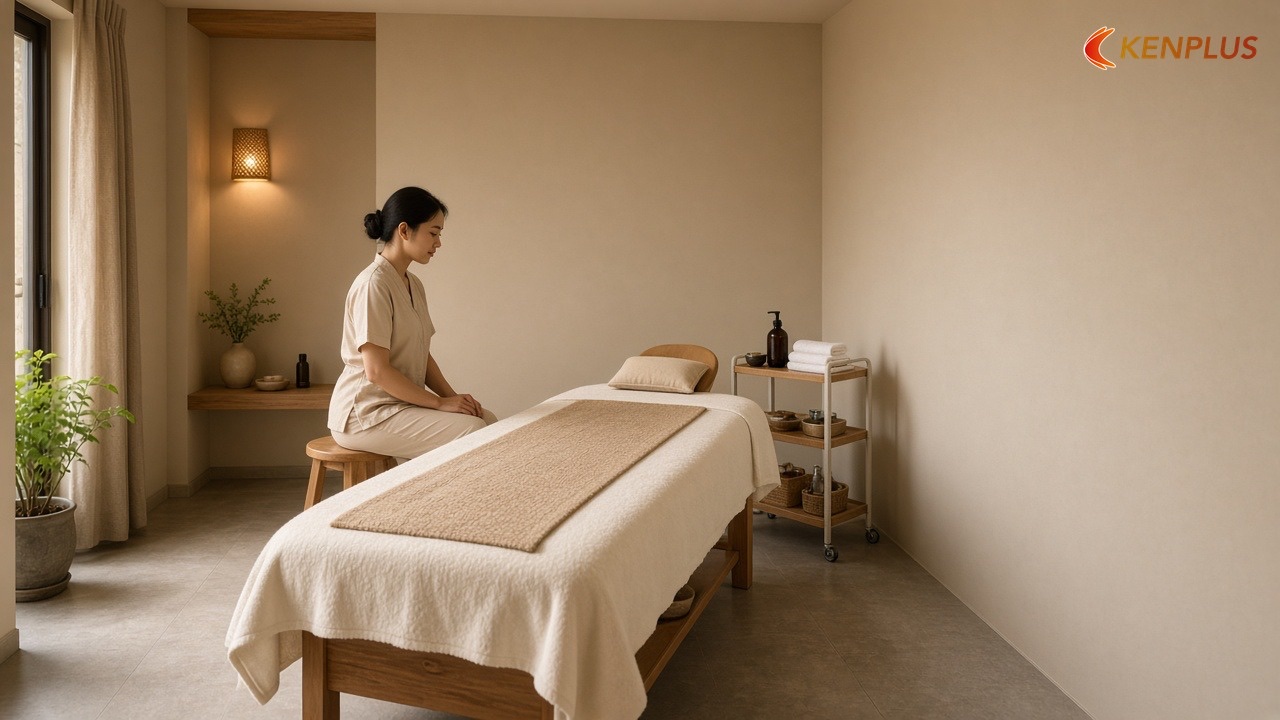 Tờ kích thước: khoảng trống quanh giường