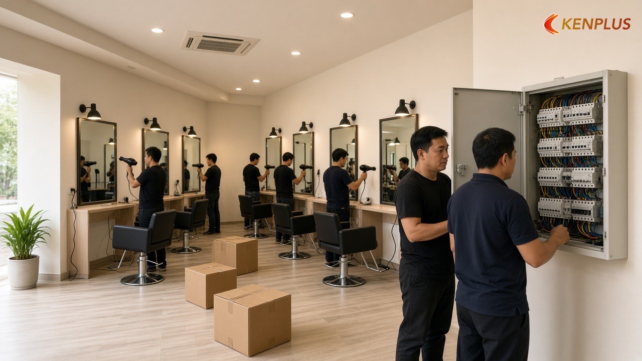 Luật nói gì về điện trong tiệm