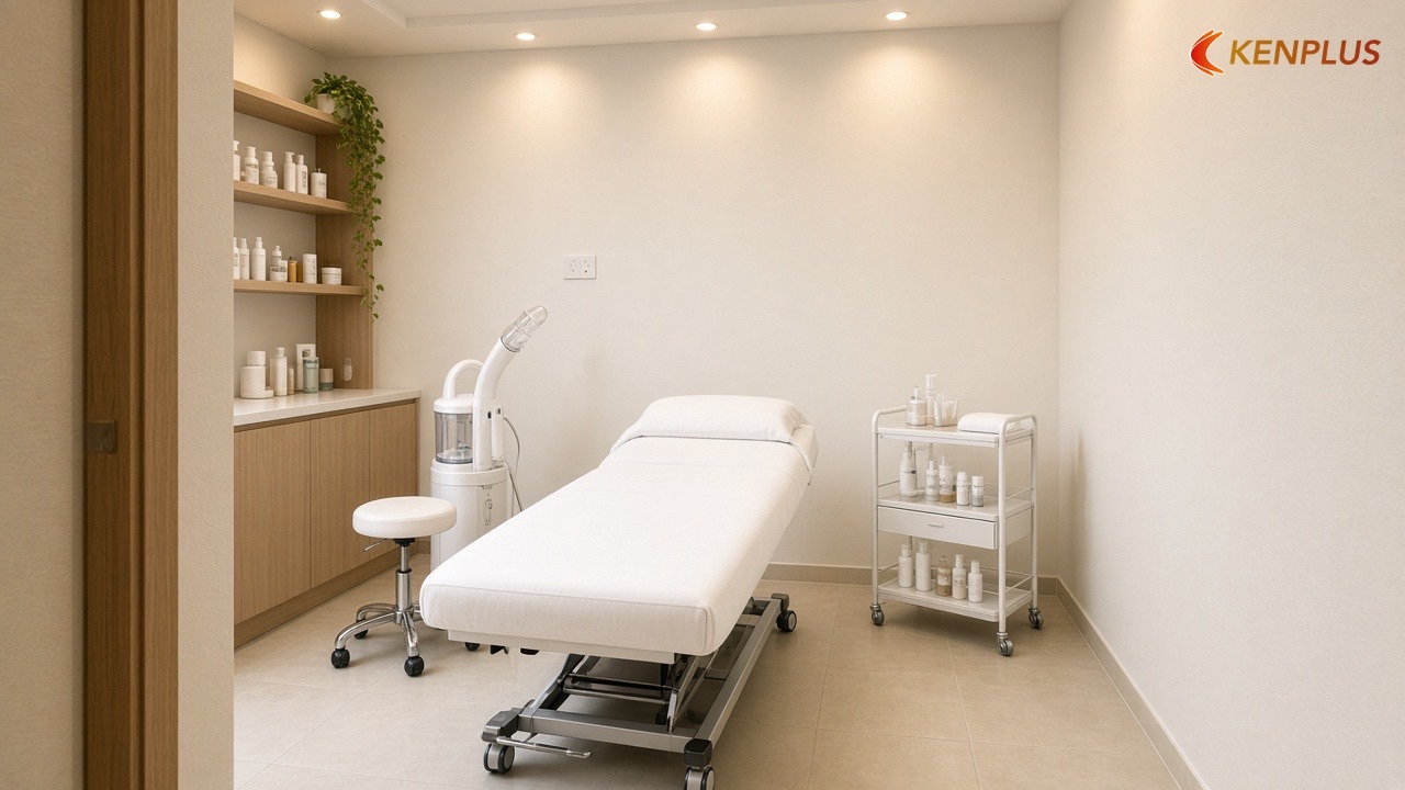 Chọn kiểu spa trước, rồi mới mở bảng dự toán