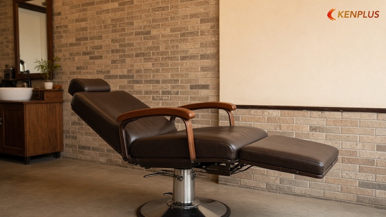 Kích thước ghế cắt tóc nam (ghế barber), khi dựng và khi ngả
