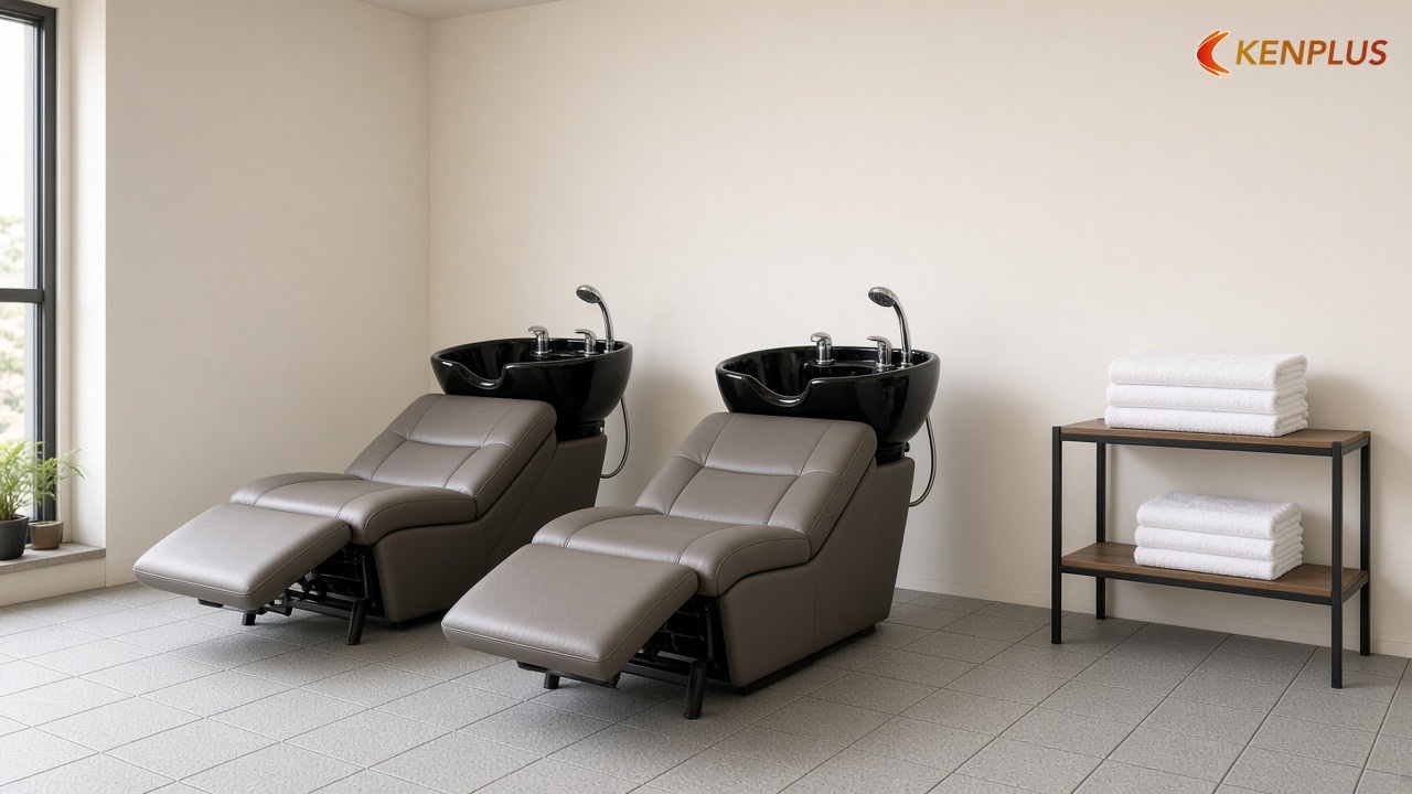 Ghế gội đầu salon và chậu gội