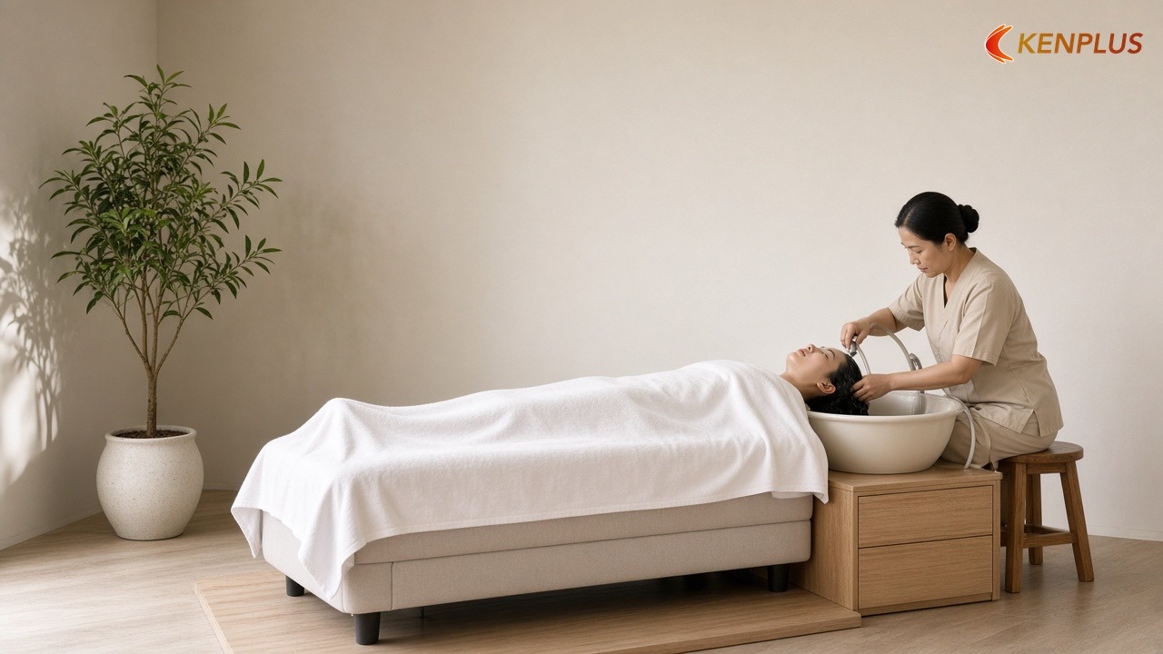 Tiệm gội đầu dưỡng sinh là mô hình gì