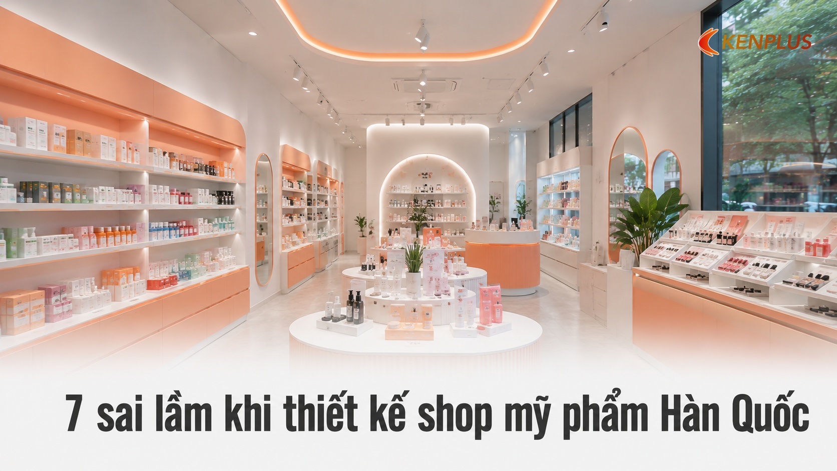 7 sai lầm khi thiết kế shop mỹ phẩm Hàn Quốc