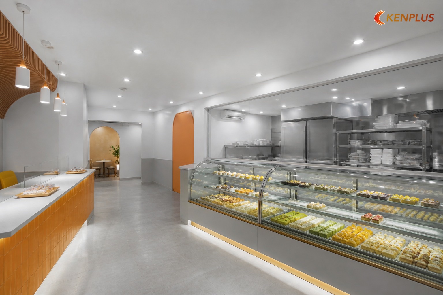 22+ mẫu tiệm bánh ngọt 40–80m²