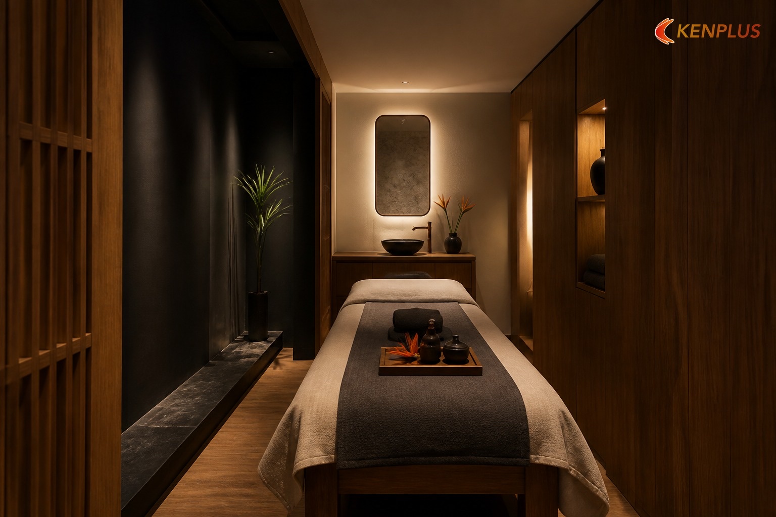 Mẫu spa trị liệu hiện đại cho mặt bằng nhỏ