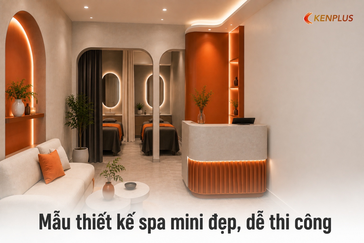 Mẫu thiết kế spa mini đẹp, dễ thi công